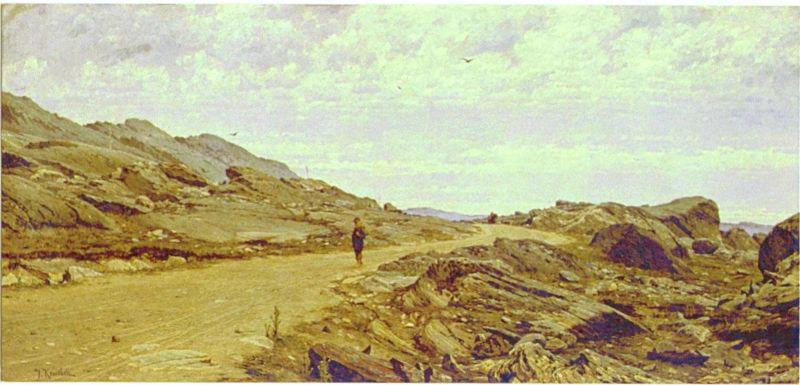 johan krouthen Stenigt landskap i Bohusan oil painting image